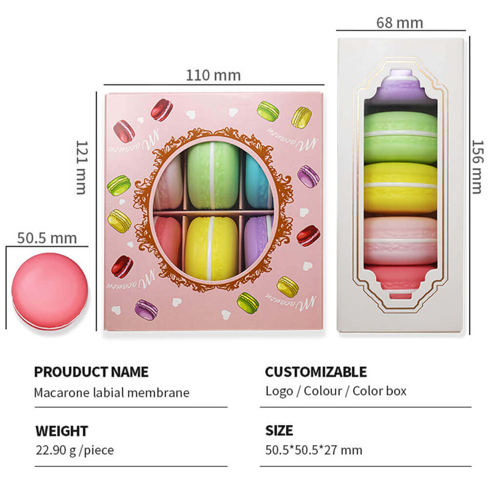 5 in 1 lip mask moisturizing exfoliation hydrating macaron