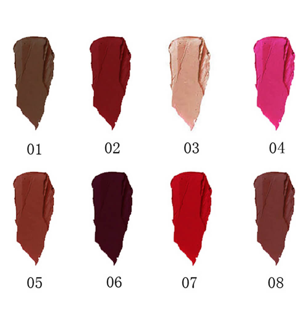 8 color liquid lipstick matte nonstick gradient tube
