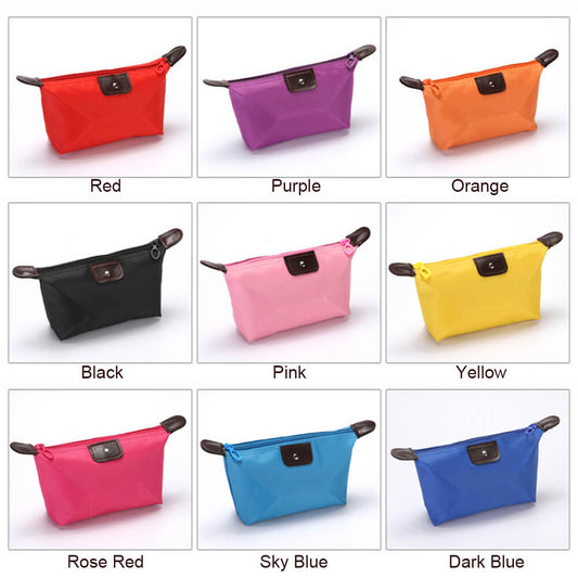 10 color makeup bag travel zipper storage bags waterproof nylon