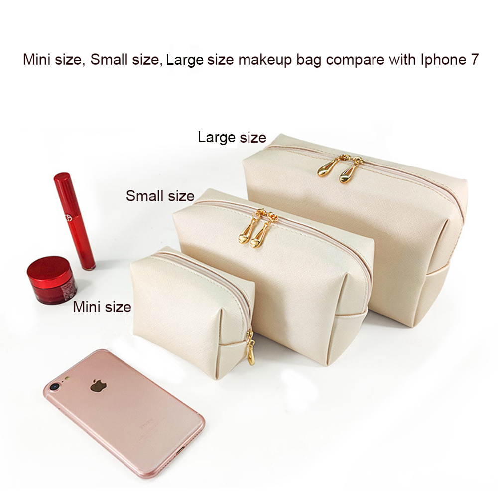 12 color small makeup bag storage bag waterproof leather durable