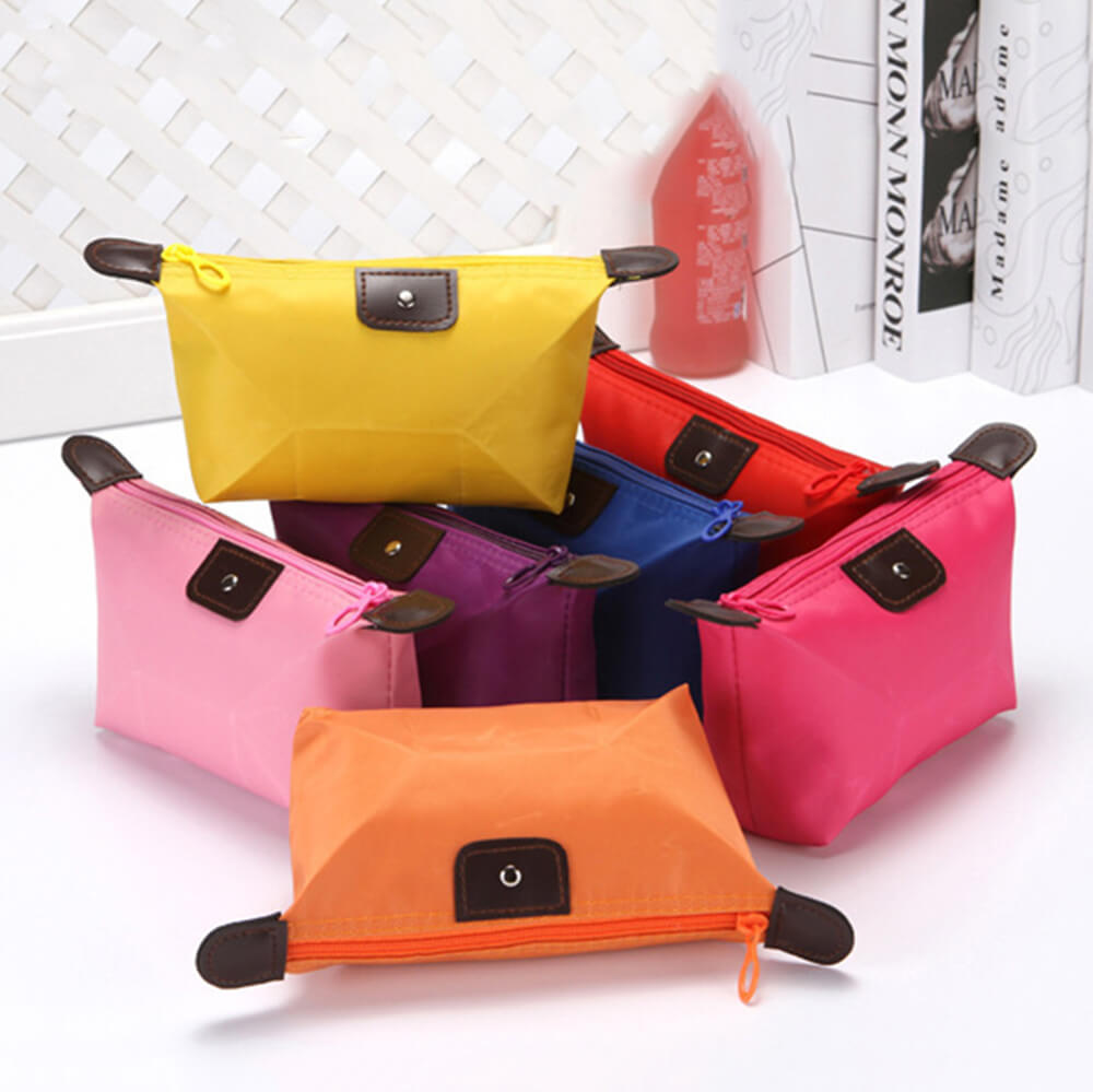 10 color makeup bag travel zipper storage bags waterproof nylon