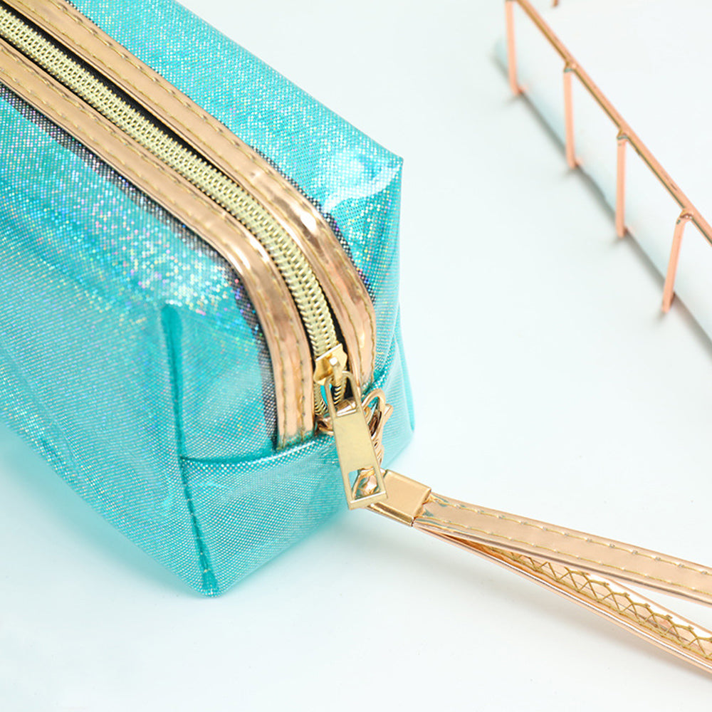 8 color makeup bag pvc zipper storage bag travel waterproof