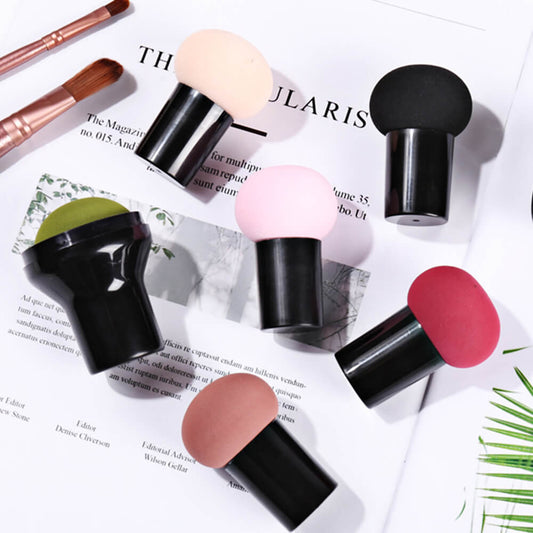 8 color makeup sponge beauty blender mushroom puff