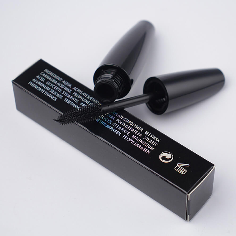 4D black mascara fiber stretch thick volume non-smudge curly
