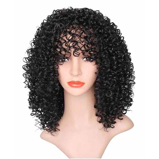 5 color wigs short curly hair fluffy explosive 11.8 inch