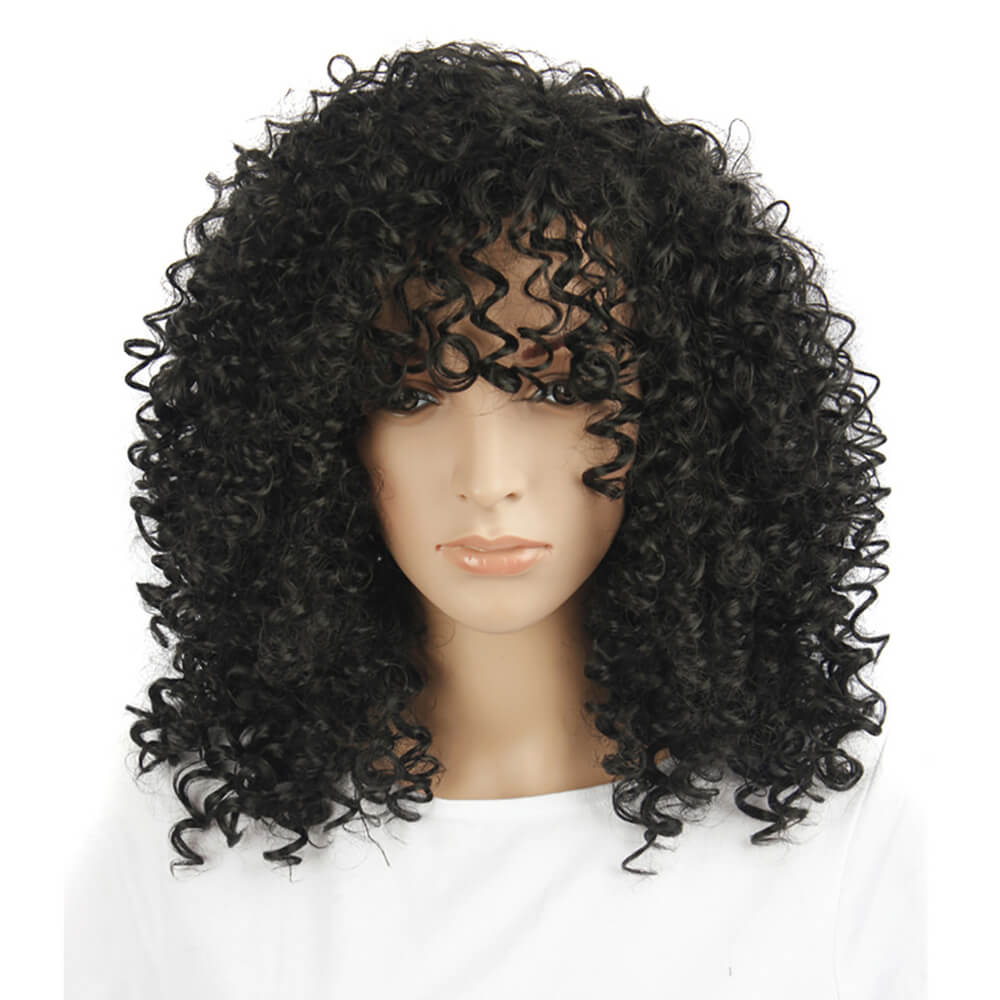 5 color wigs short curly hair fluffy explosive 11.8 inch