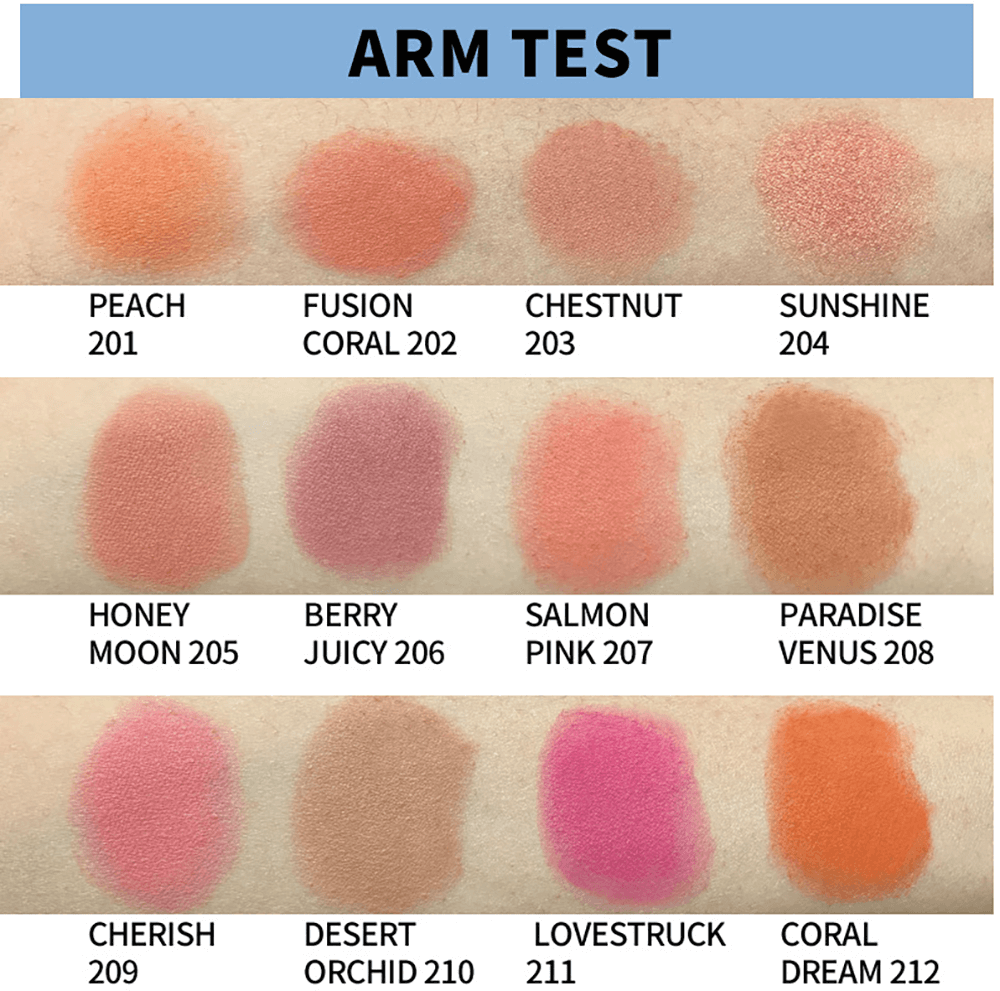 12 color matte blush blusher pressed powder high pigmented