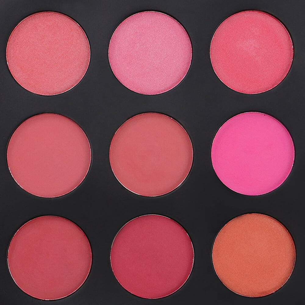 9 color blush palette blusher nude matte high pigmented
