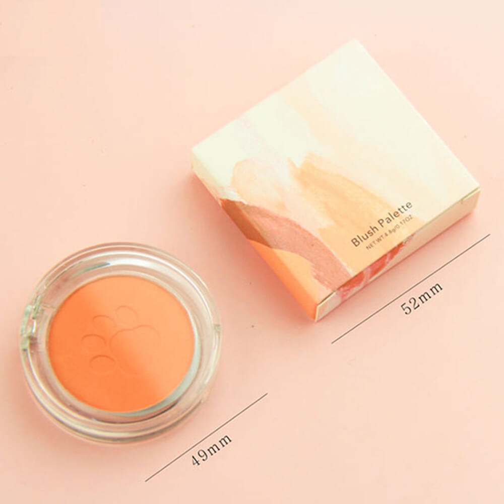10 color blush powder blusher cute cat's paw high pigmented