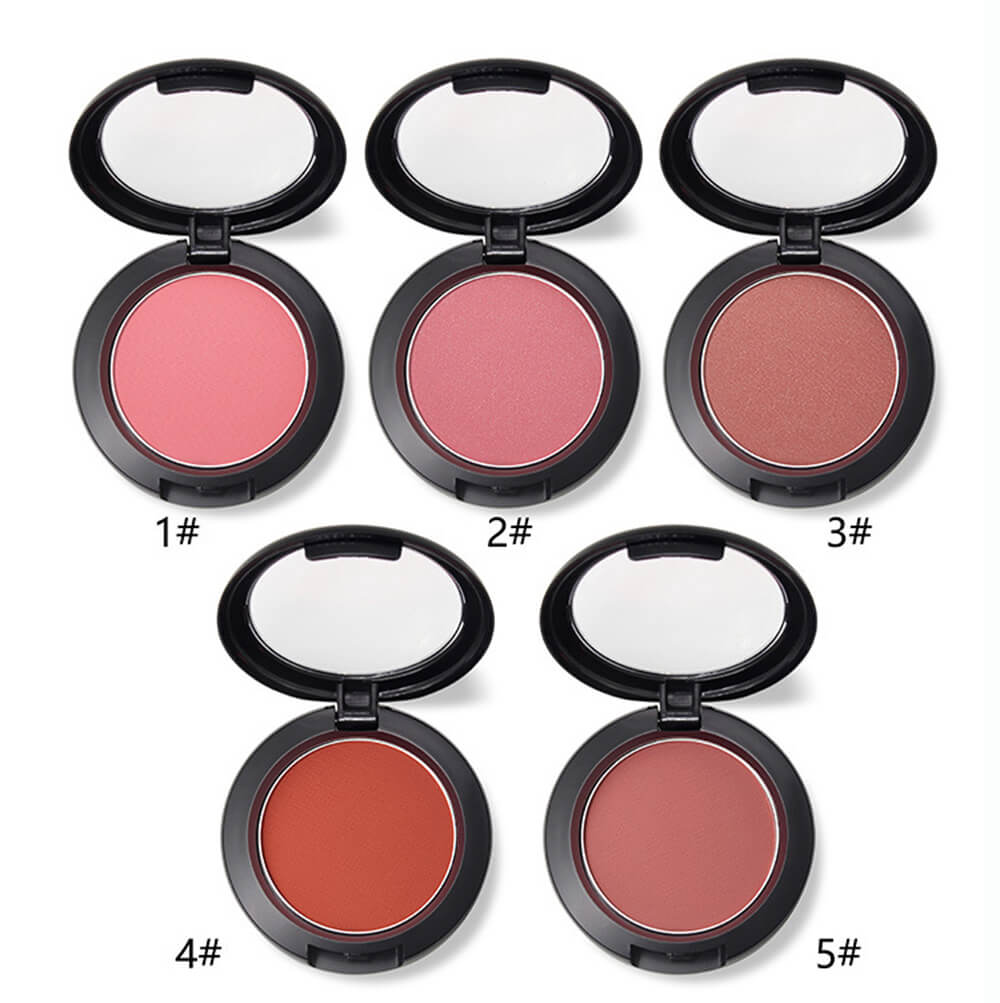 5 color natural blush blusher pressed powder high pigmented
