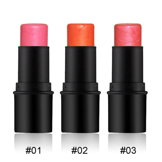 3 color blush stick cream blusher high pigmented waterproof