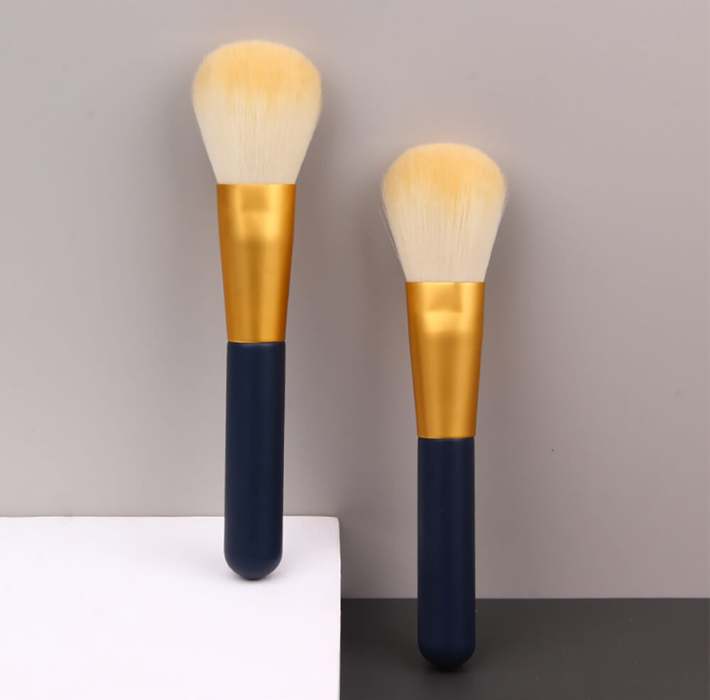 2 color brush blush setting powder highlighter eyeshadow brushes