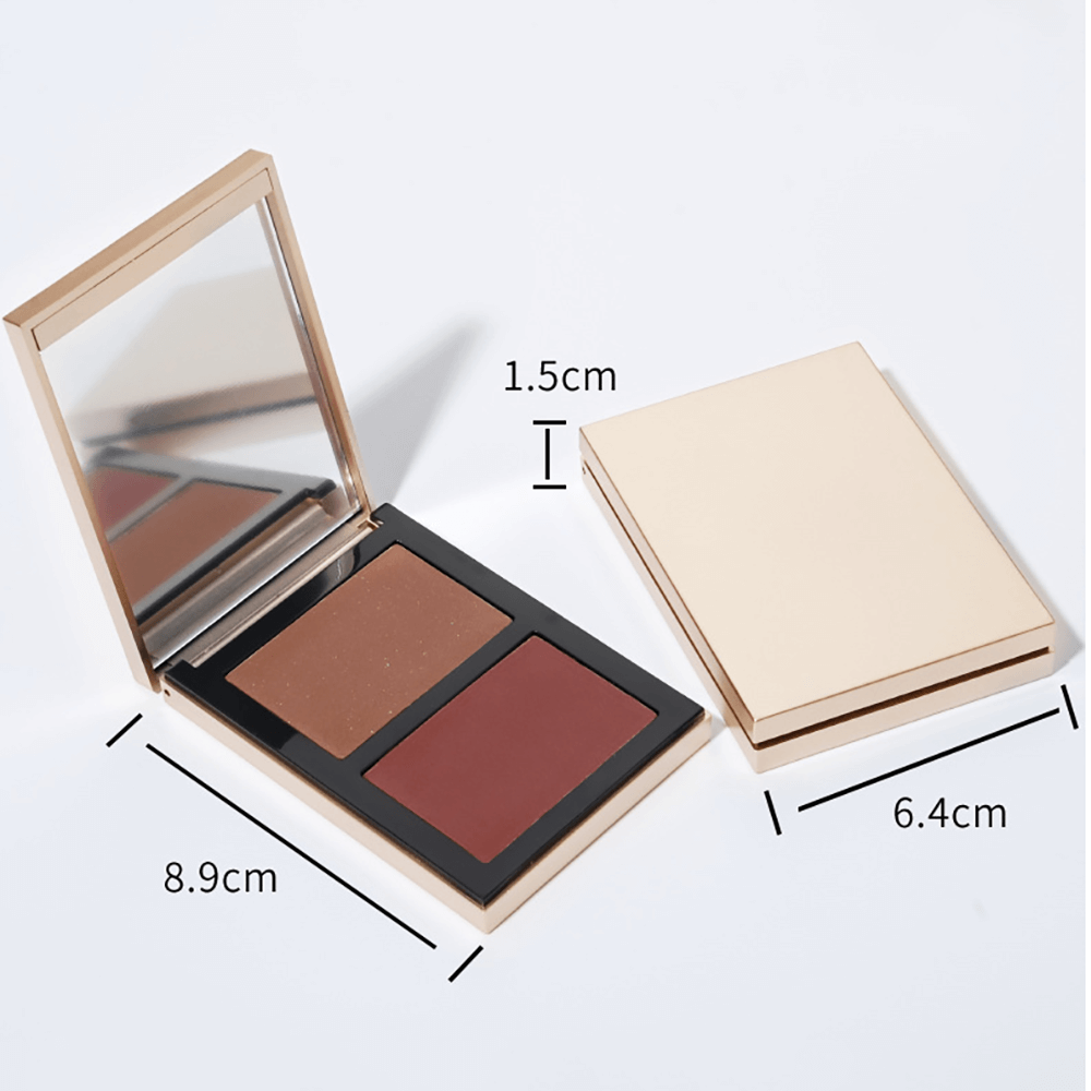 8 color 2-in-1 contour palette bronzer powder deep shadow high pigment vegan