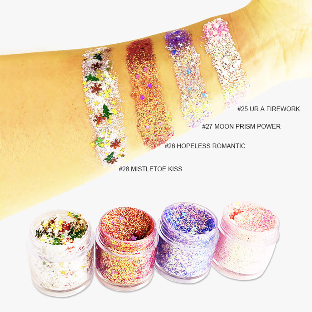 28 color eyeshadow gel eye shadow powder chameleon glitter