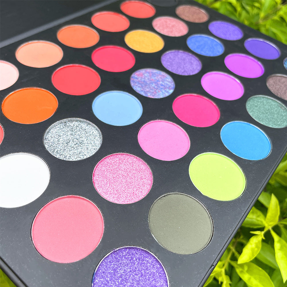 35 color matte eyeshadow palette high pigmented black palette