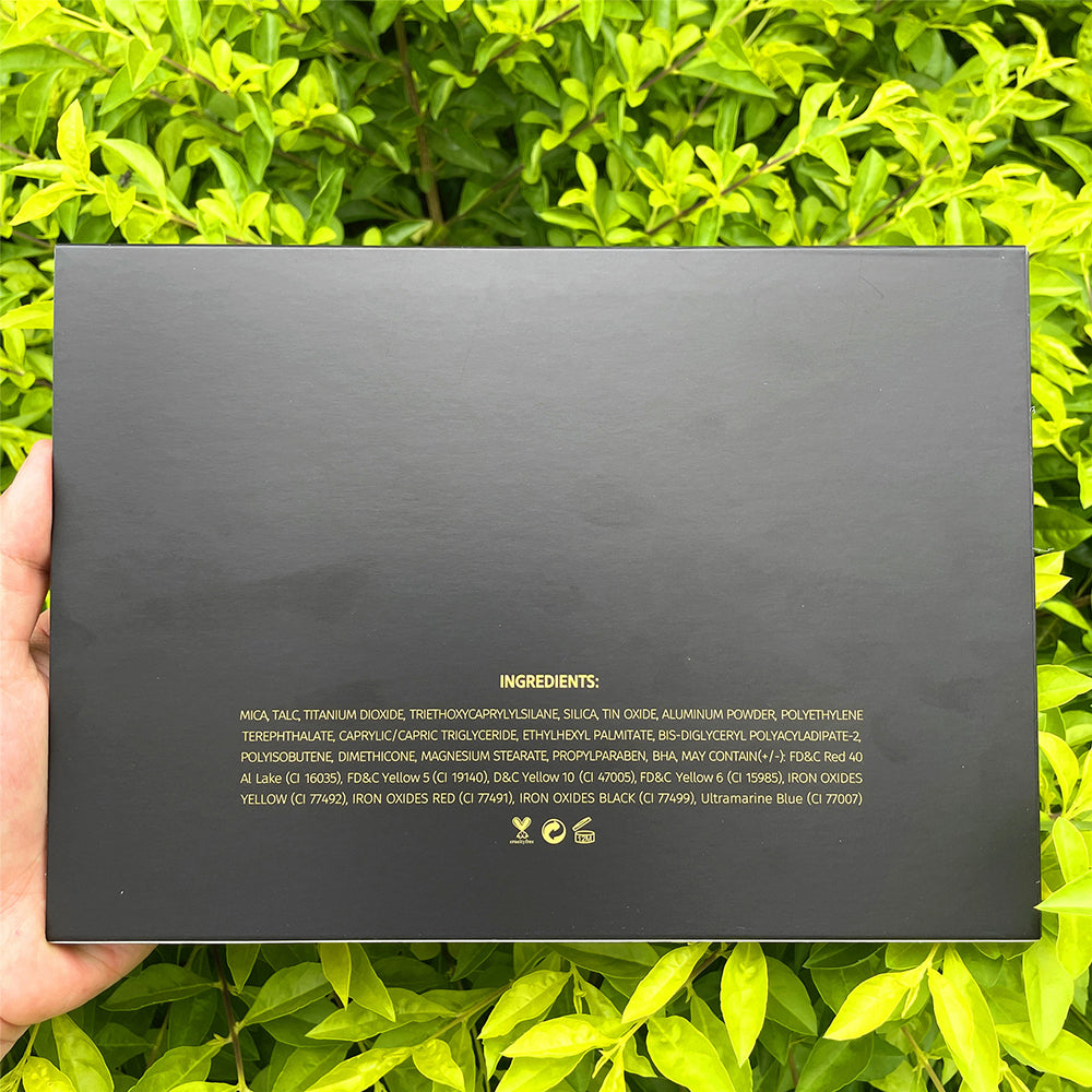 35 color matte eyeshadow palette high pigmented black palette