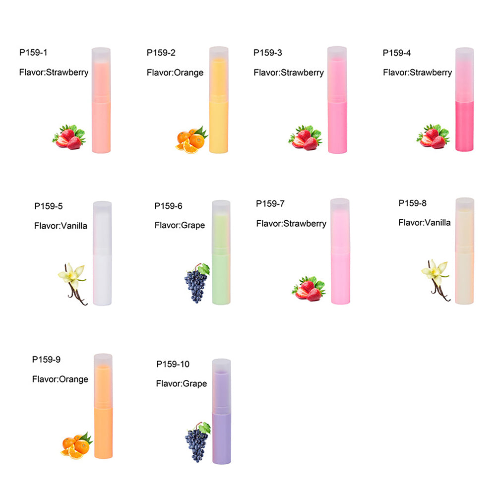 10 color fruit lip balm repair exfoliation moisturizing lip care