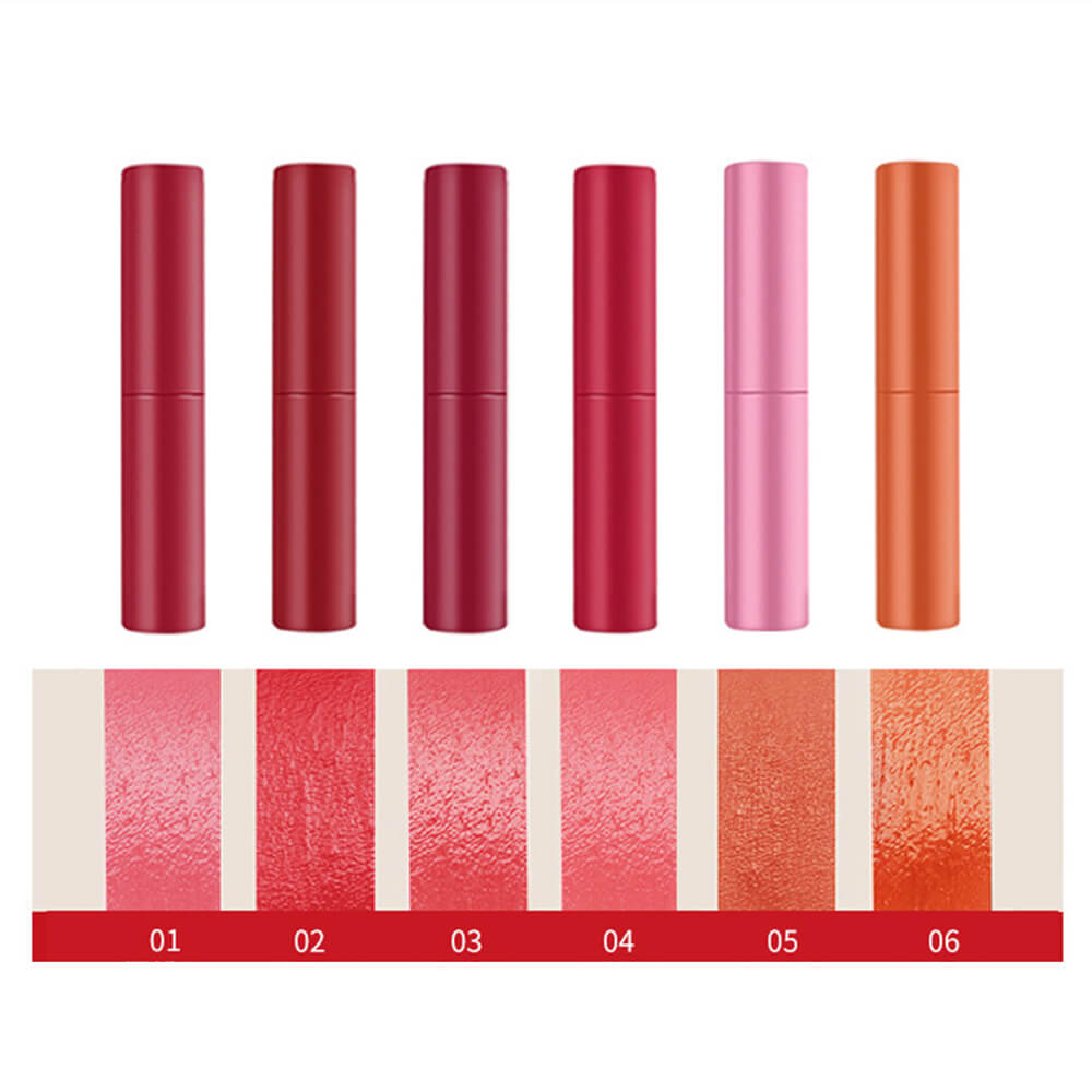 6 color lip gloss lip stain cheek blush high pigmented long lasting