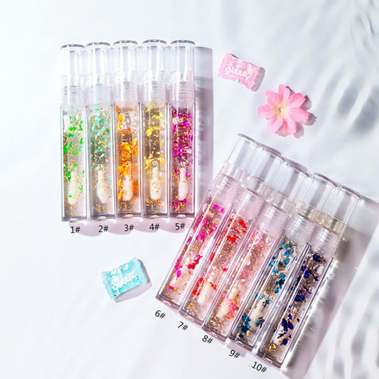 10 color clear lip oil petal temperature change color lipgloss