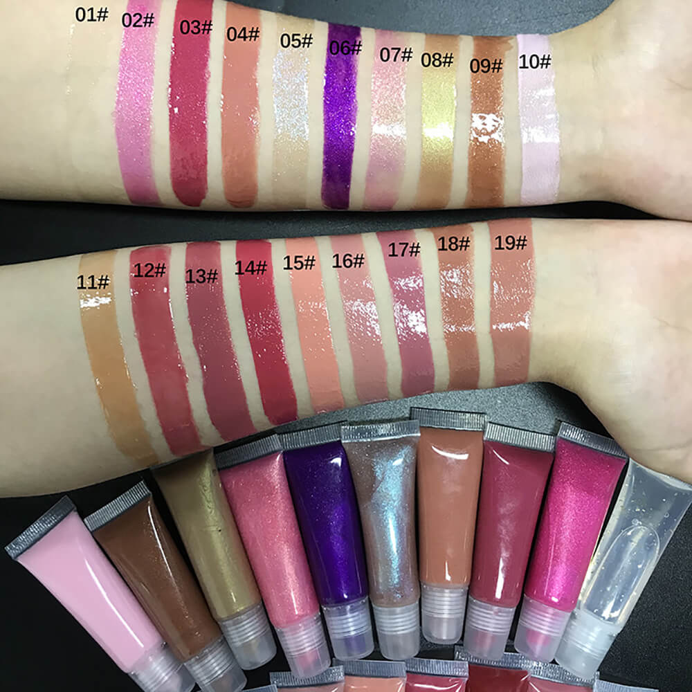 19 color jelly lip gloss nude lip plumping long lasting