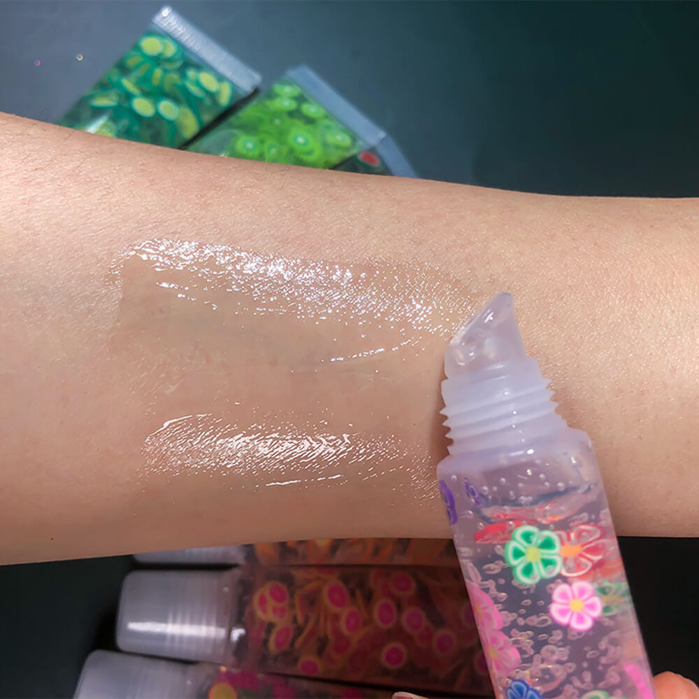 8 color clear lip gloss moisturizing fruit flavor vegan