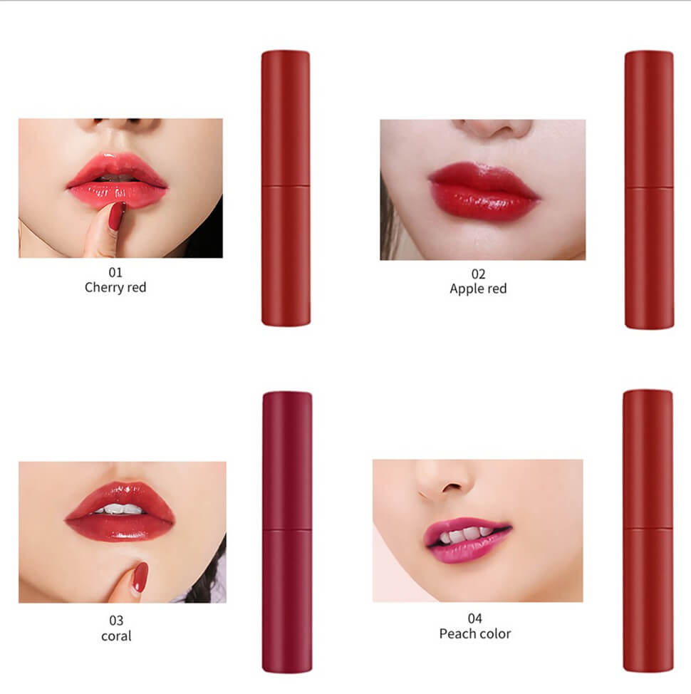 6 color lip gloss lip stain cheek blush high pigmented long lasting