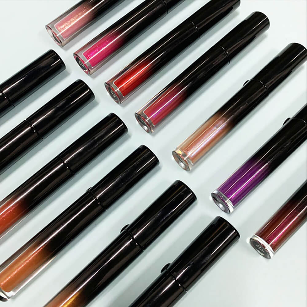 13 color lip gloss shimmer high pigmented gradient tube