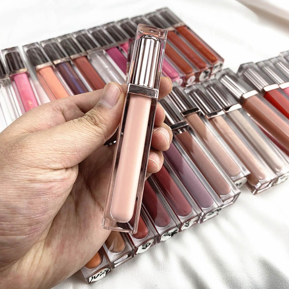 29 color lip gloss dark color nude high pigmented private label