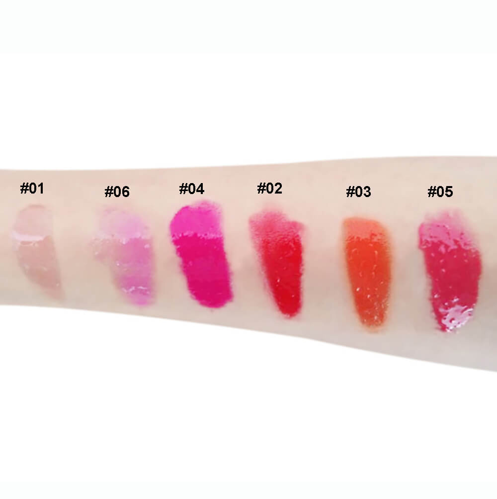 6 color lip gloss moisturizing high pigmented girl cupcake