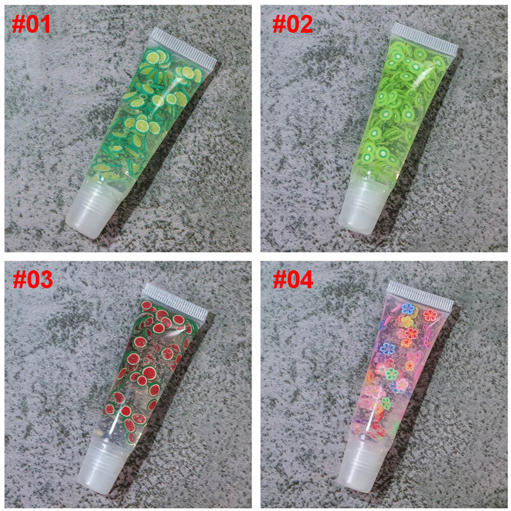 8 color clear lip gloss moisturizing fruit flavor vegan