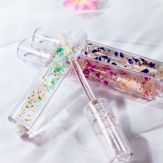 10 Color Clear Lip Oil Petal Temperature Change Color Lipgloss Private Label