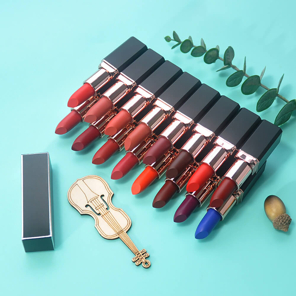16 color lipstick matte long lasting moisturizing cream vegan