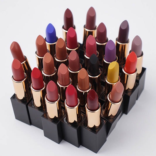 25 color matte lipstick moisturizing long lasting magnetic tube