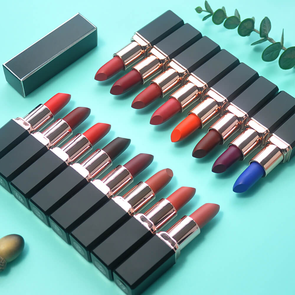 16 color lipstick matte long lasting moisturizing cream vegan
