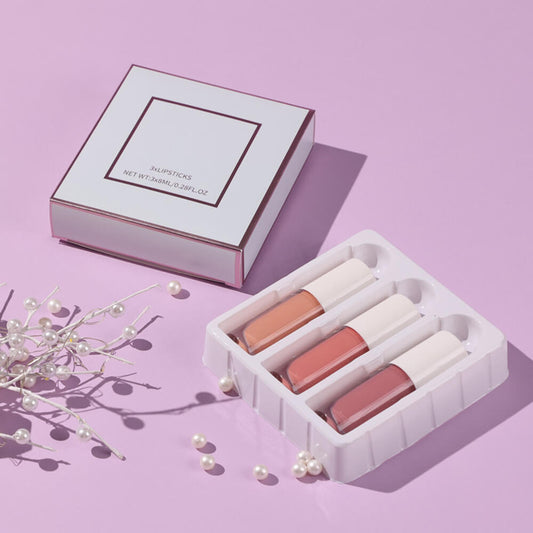 3 in 1 liquid lipstick set matte non-stick long lasting