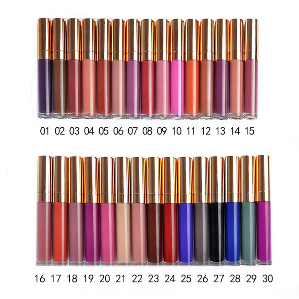 40 color liquid lipstick matte non-stick long lasting (color 01-20)