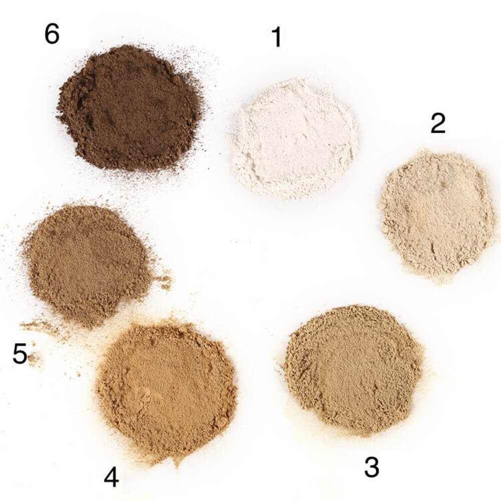 6 color loose setting powder oil control pink with puff