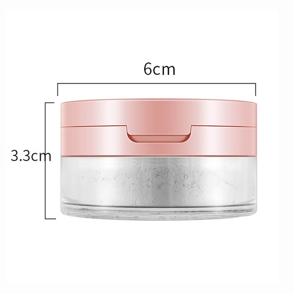 6 color loose setting powder oil control pink with puff