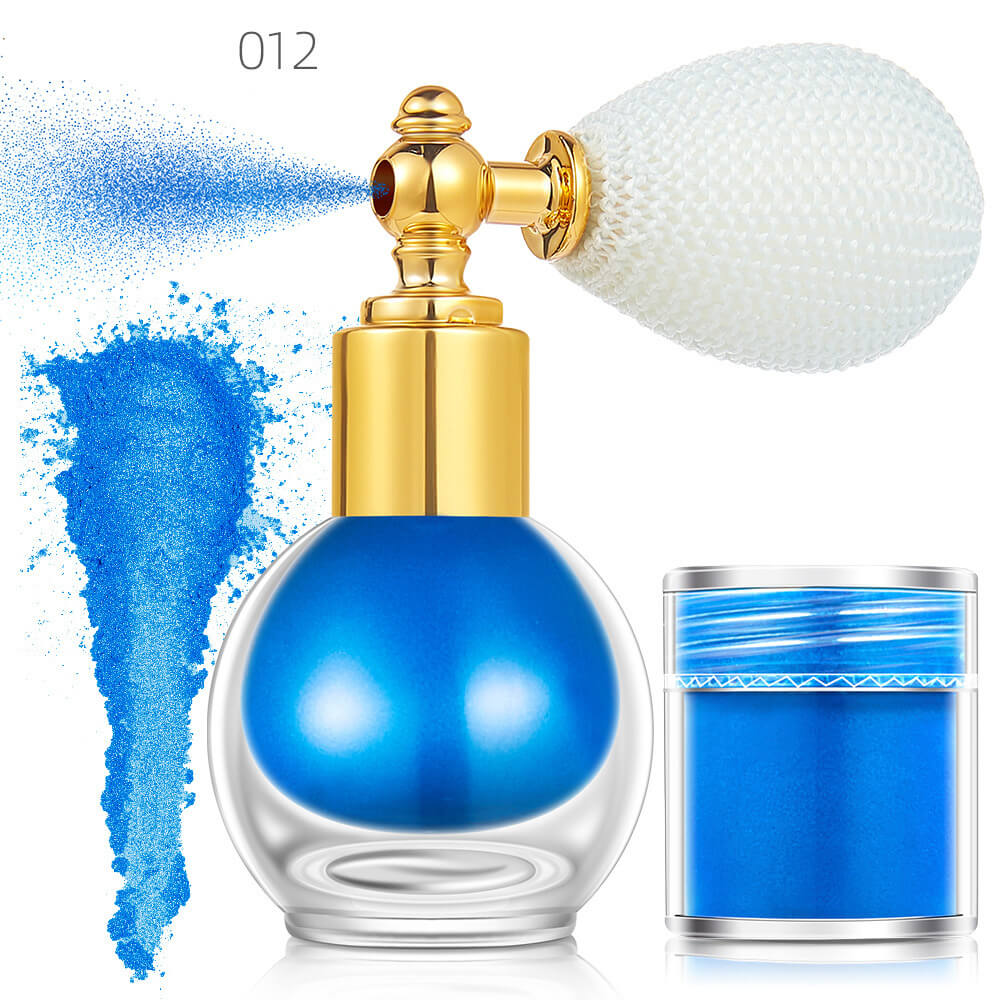 14 color highlighter powder shimmer glitter spray face body hair (1 bottle of spray + 1 refill)