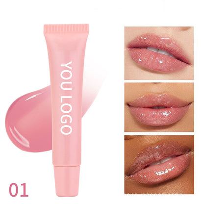 5-color Water-Glow Lip Gloss Moisturizing Shining Plump Lip Balm Long-Lasting 10ml
