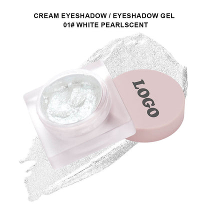 10-Color Cream Eyeshadow Shimmer Waterproof Long-Lasting High Pigmented