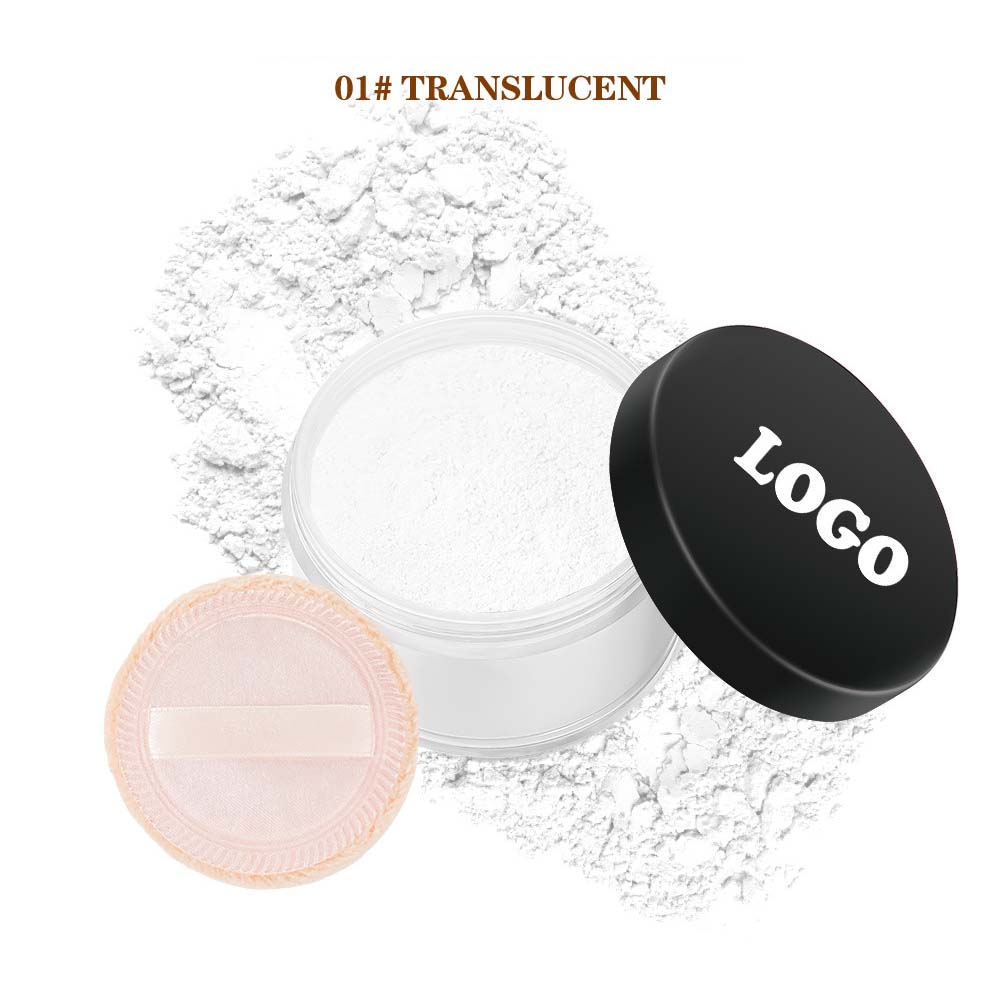 14-Shade Loose Setting Powder With Puff Waterproof Oil-Control Long-Lasting