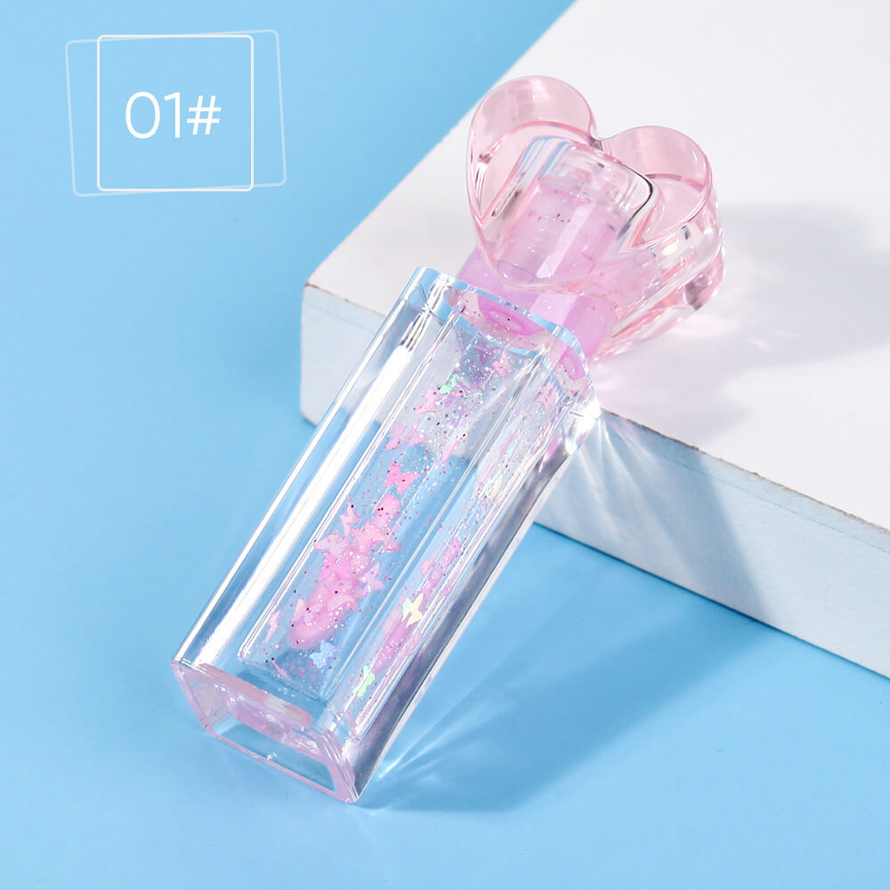 6-Shade Color-Changing Lip Oil Shimmer Vanilla-Infused Moisturizing Lip Balm