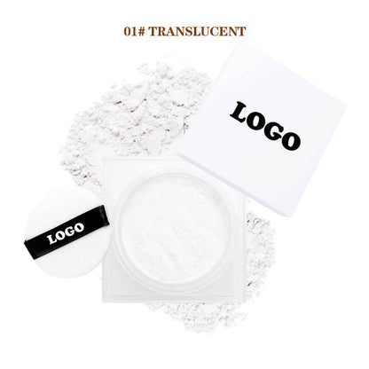 14-Shade Loose Setting Powder With Puff Oil-Control Waterproof Long-Lasting