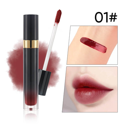 10-Shade Nude Lip Glaze High Pigmented Smudge-Proof Lip Tint Private Label