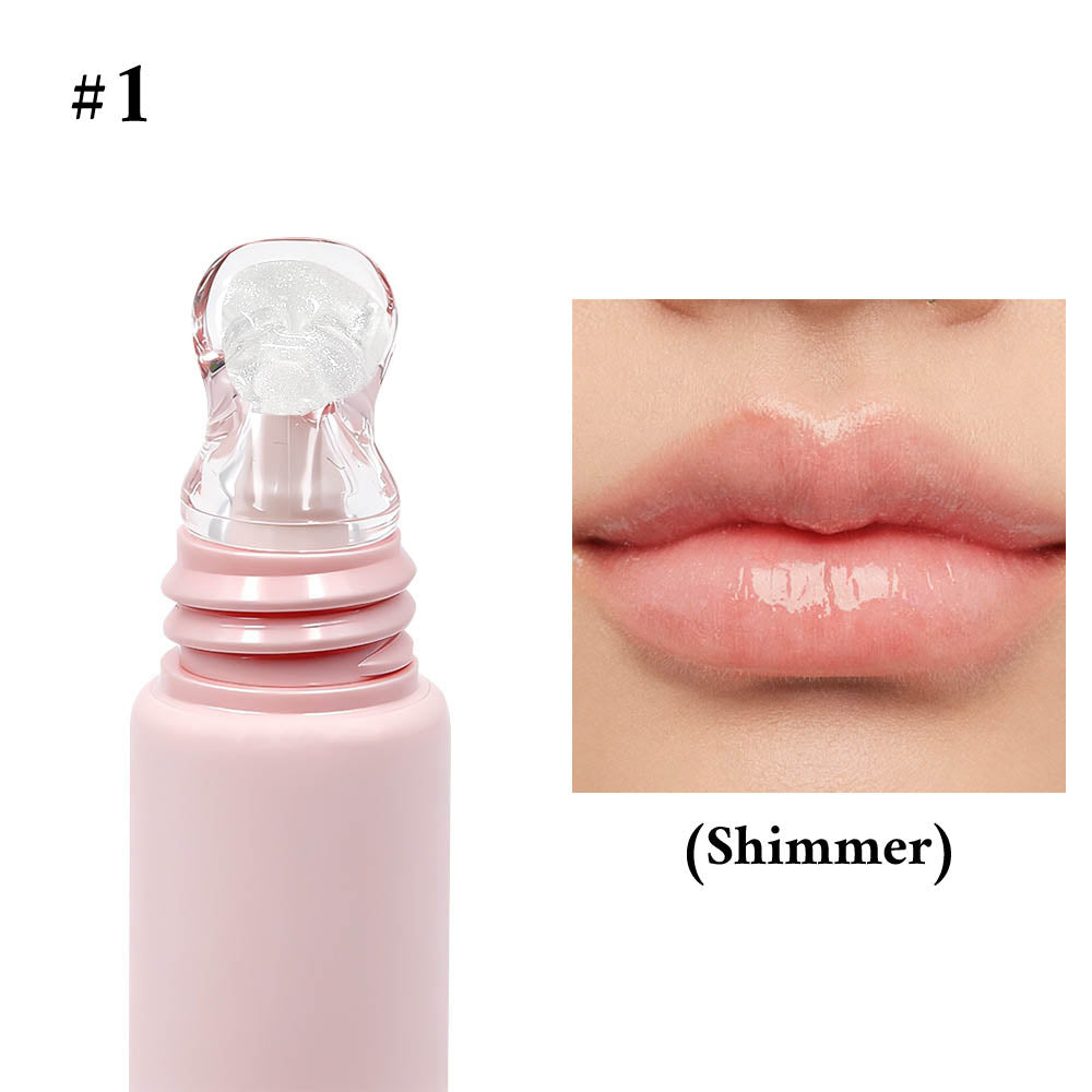24 Color Peptide Lip Gloss Moisturizing Hydrating Lip Cream Squeeze Tube