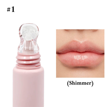 24 Color Peptide Lip Gloss Moisturizing Hydrating Lip Cream Squeeze Tube