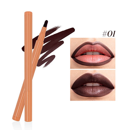 8-color Flocking Matte Liquid Lipstick Pen Cotton Tip Lip Liner Long-lasting