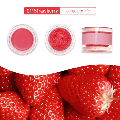 2 In 1 Lip Mask & Lip Scrub Lip Balm Exfoliation Moisturizing Lip Care With Lip Brush
