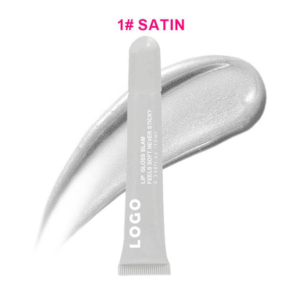8 Color Peptide Lip Gloss Vitamin E Lip Plumping Oil Moisturizing Lip Glaze